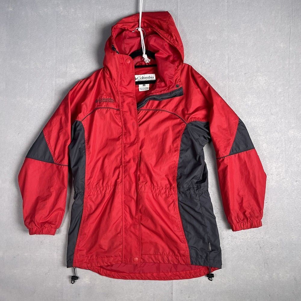 Columbia Mesh Lined‎ Light Weight Packable Soft Shell  Jacket Woman Medium Red